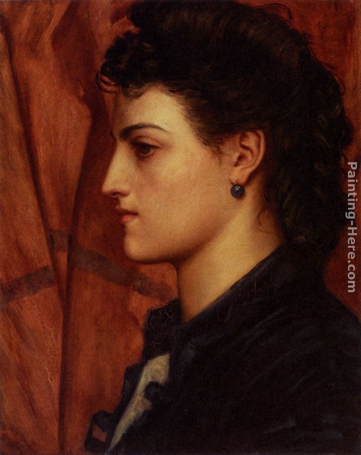 Head Of An Italian Girl painting - Valentine Cameron Prinsep Head Of An Italian Girl art painting
